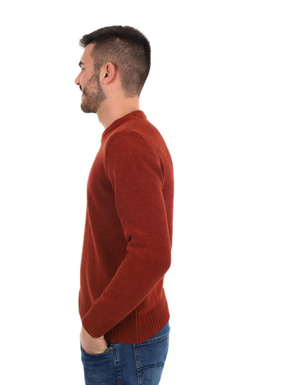 PULLOVER GIROCOLLO GIANNI LUPO DA UOMO COCCIO