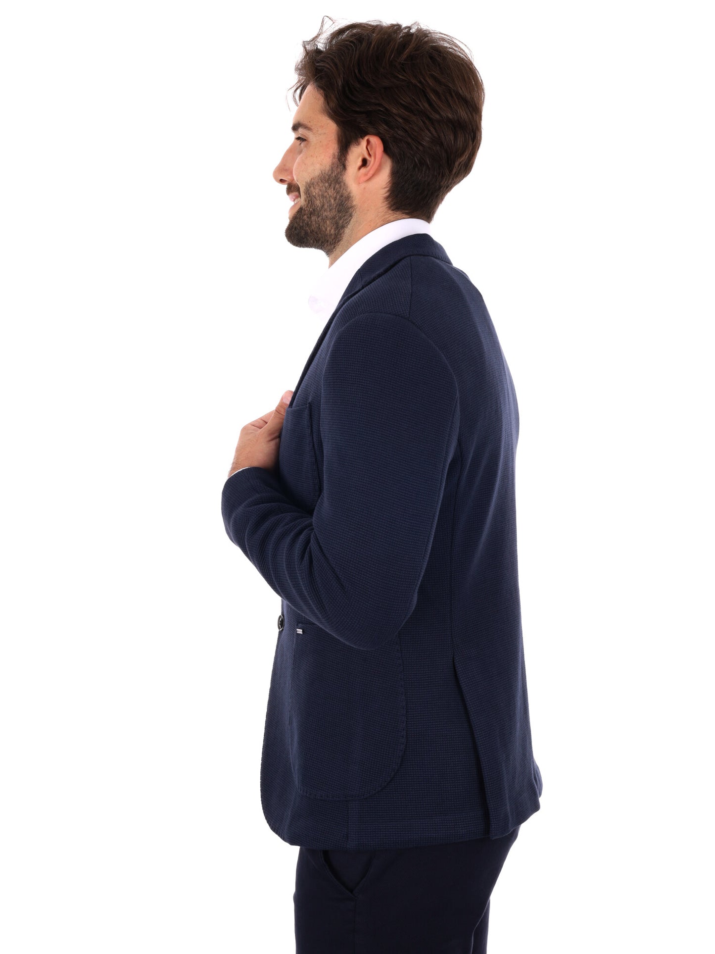 GIACCA MONOPETTO GIANNI LUPO BLU