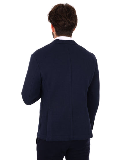 GIACCA MONOPETTO GIANNI LUPO BLU