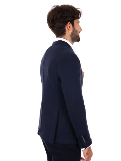 GIACCA MONOPETTO GIANNI LUPO BLU