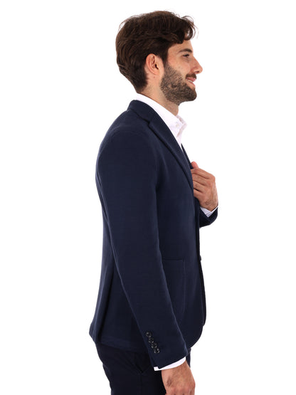GIACCA MONOPETTO GIANNI LUPO BLU