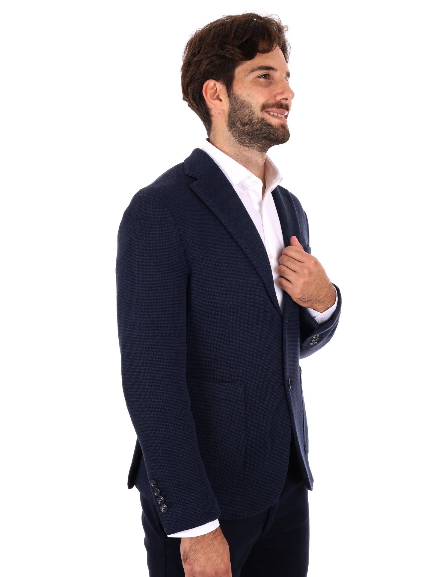 GIACCA MONOPETTO GIANNI LUPO BLU