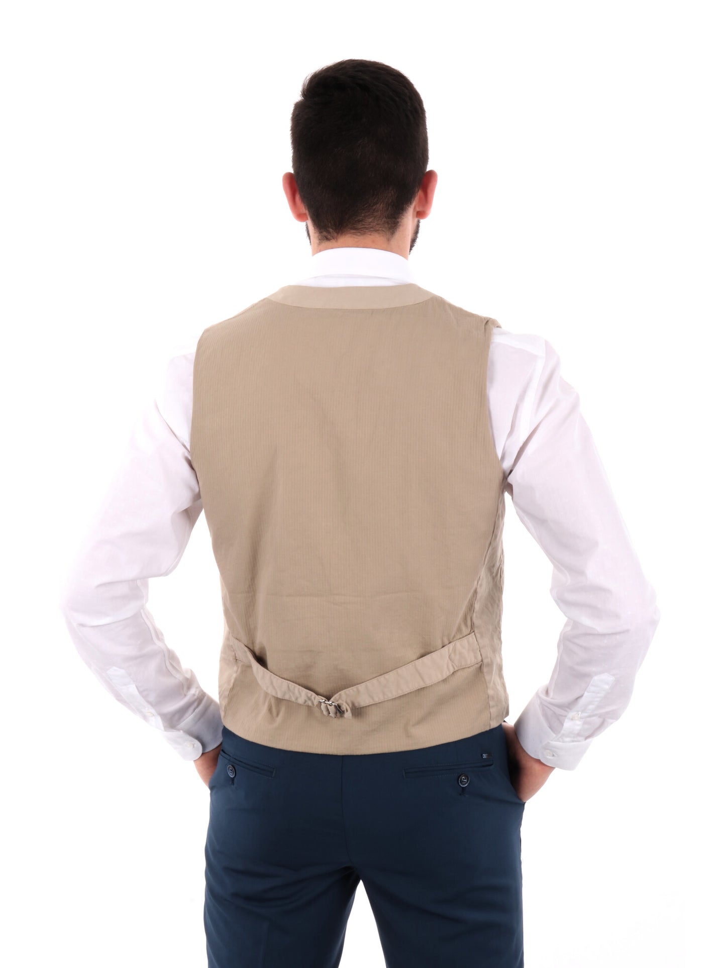Gianni Lupo gilet casual da uomo beige