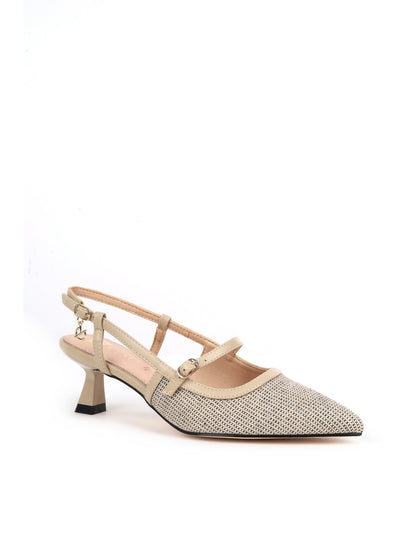 Décolleté Clyo' Chanel beige elegante da donna