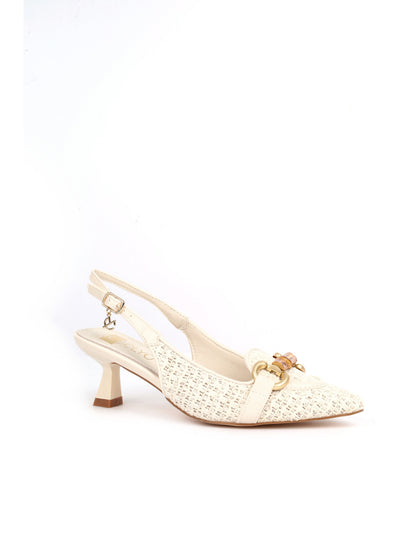 Décolleté Clyo' Chanel bianca da donna elegante e raffinata