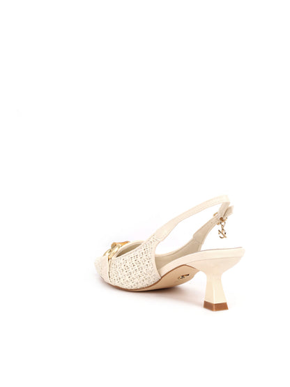 Décolleté Clyo' Chanel bianca da donna elegante e raffinata
