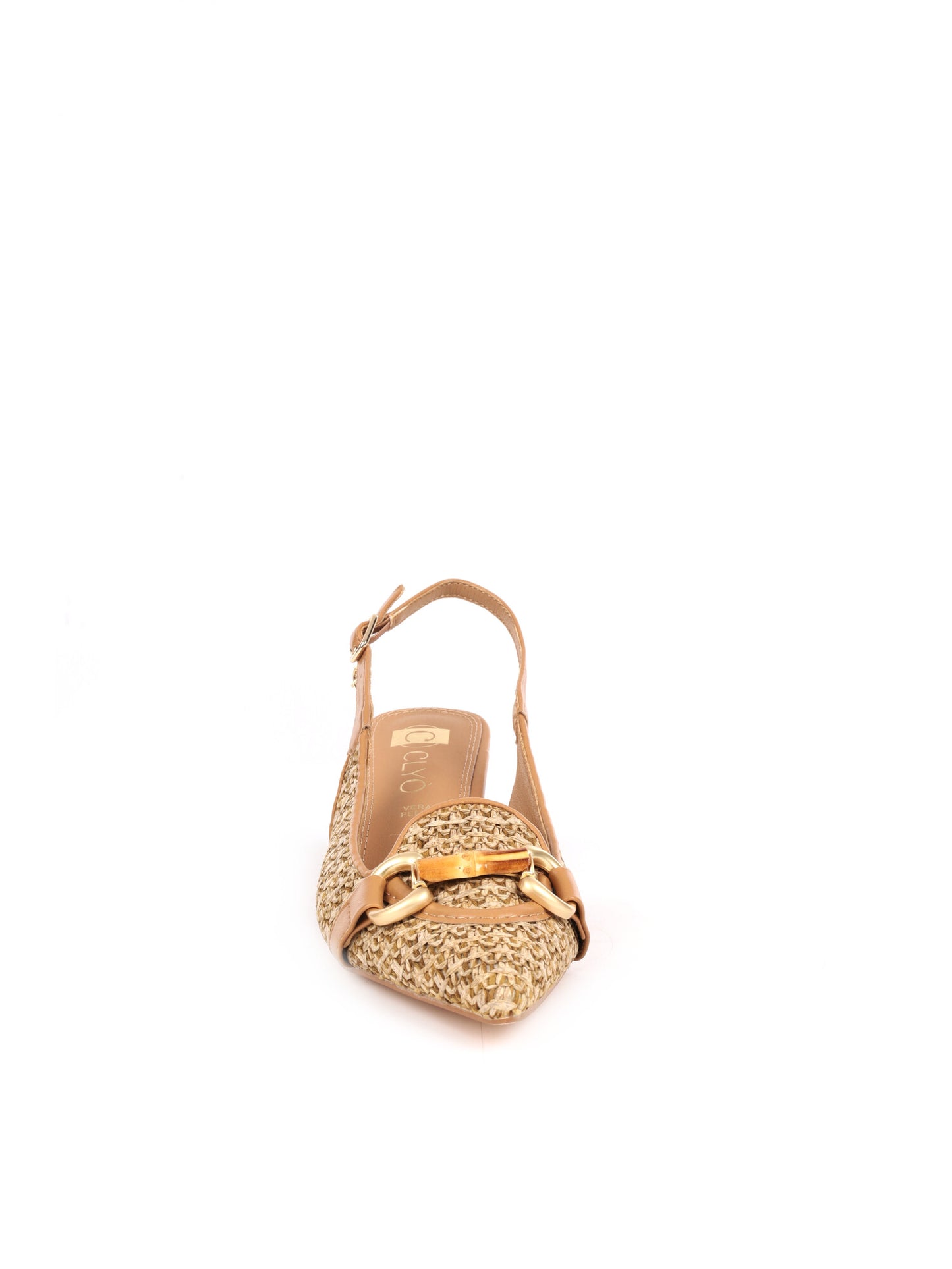 Décolleté elegante da donna Clyo' beige con cinturino regolabile