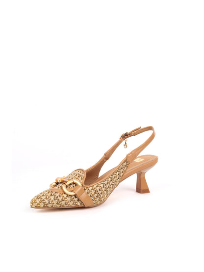 Décolleté elegante da donna Clyo' beige con cinturino regolabile