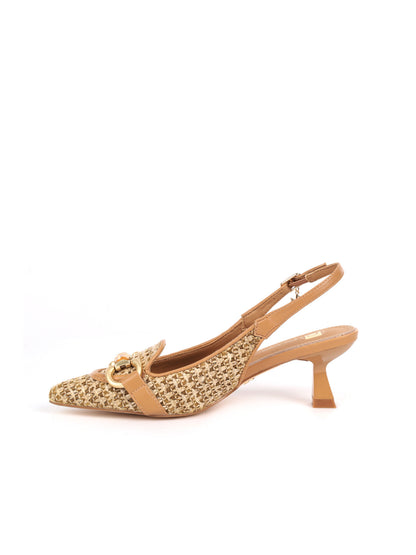 Décolleté elegante da donna Clyo' beige con cinturino regolabile