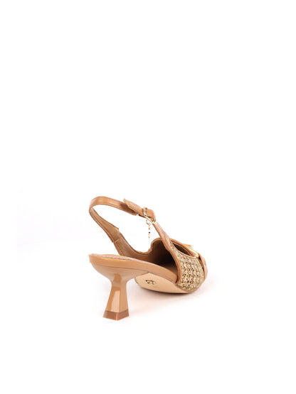 Décolleté elegante da donna Clyo' beige con cinturino regolabile