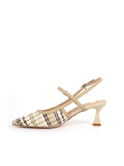 Décolleté Clyo' Chanel beige da donna elegante e raffinata