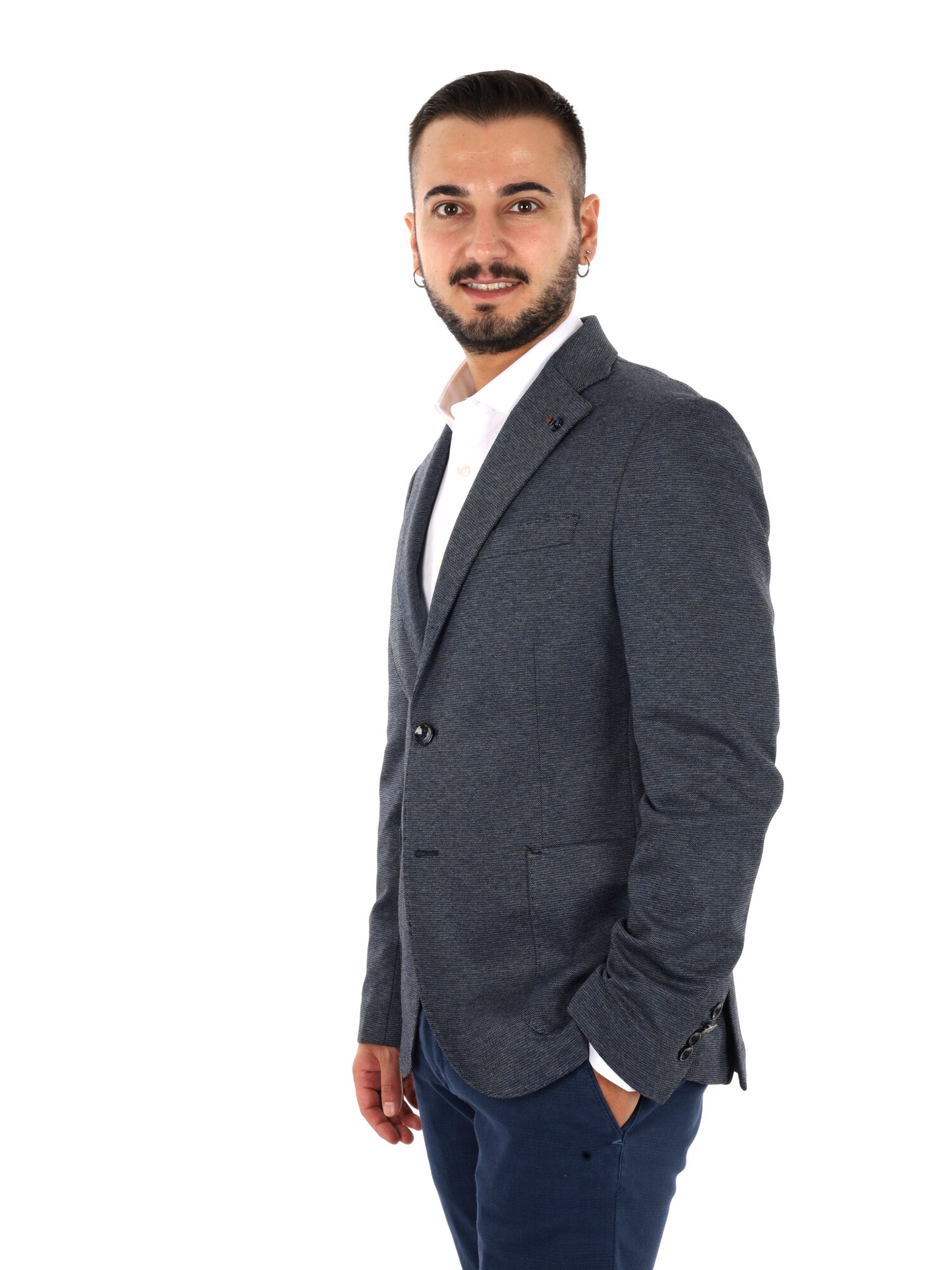 Fb GTS228 37, giacca da uomo blu