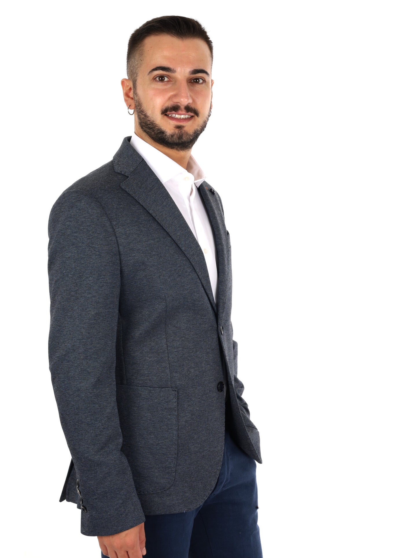 Fb GTS228 37, giacca da uomo blu