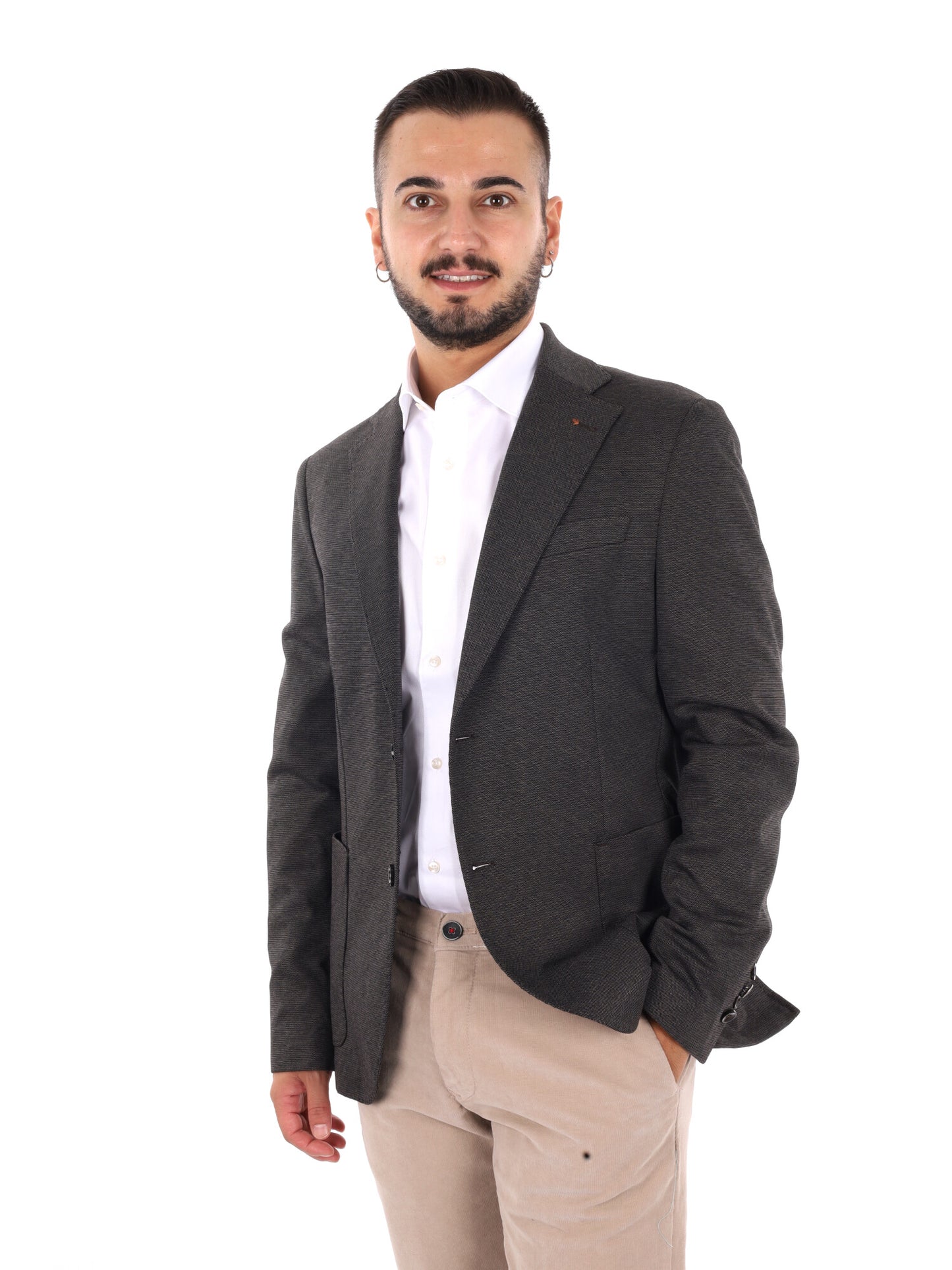 FB GTS228 6, giacca da uomo marrone
