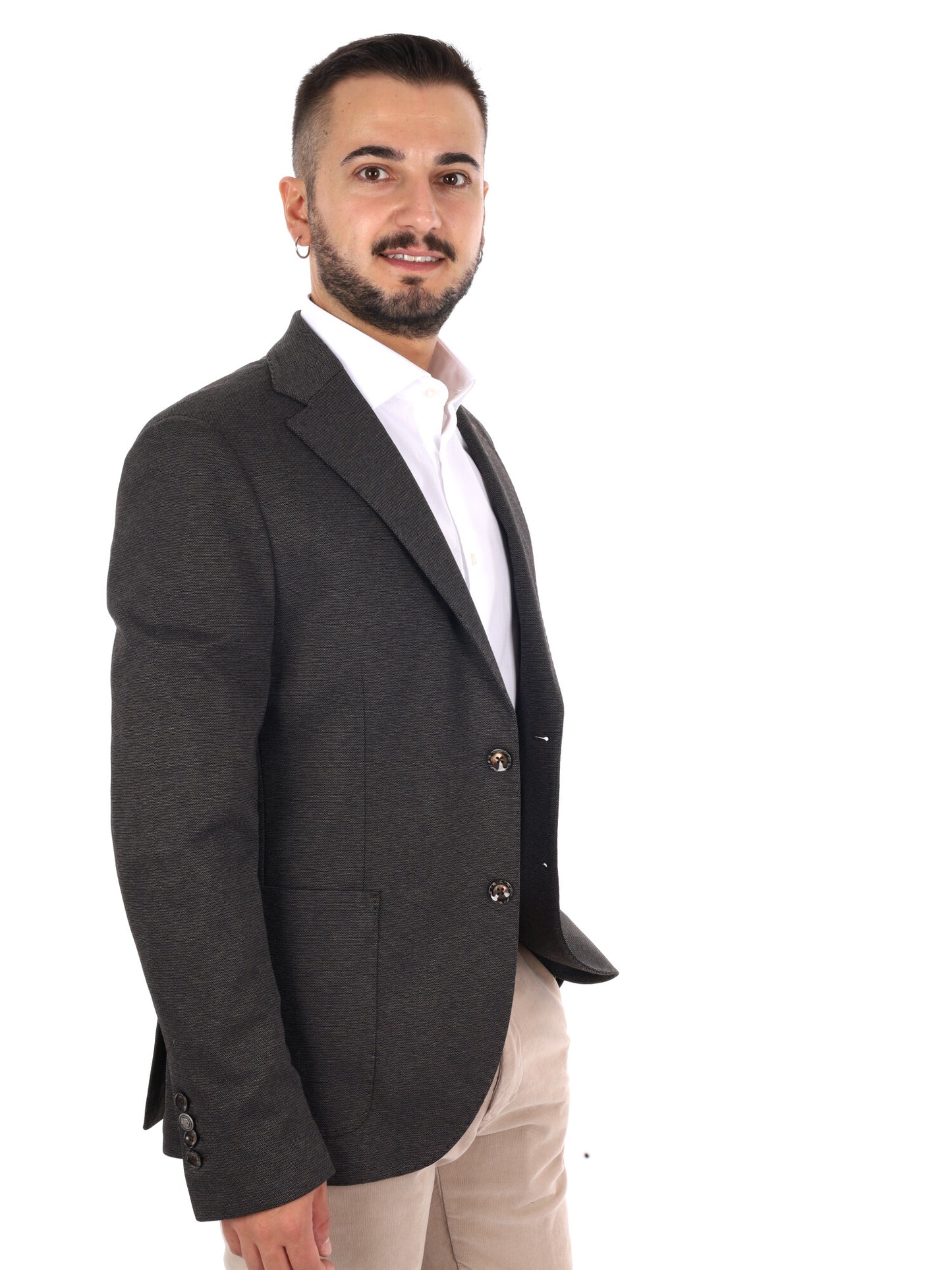 FB GTS228 6, giacca da uomo marrone