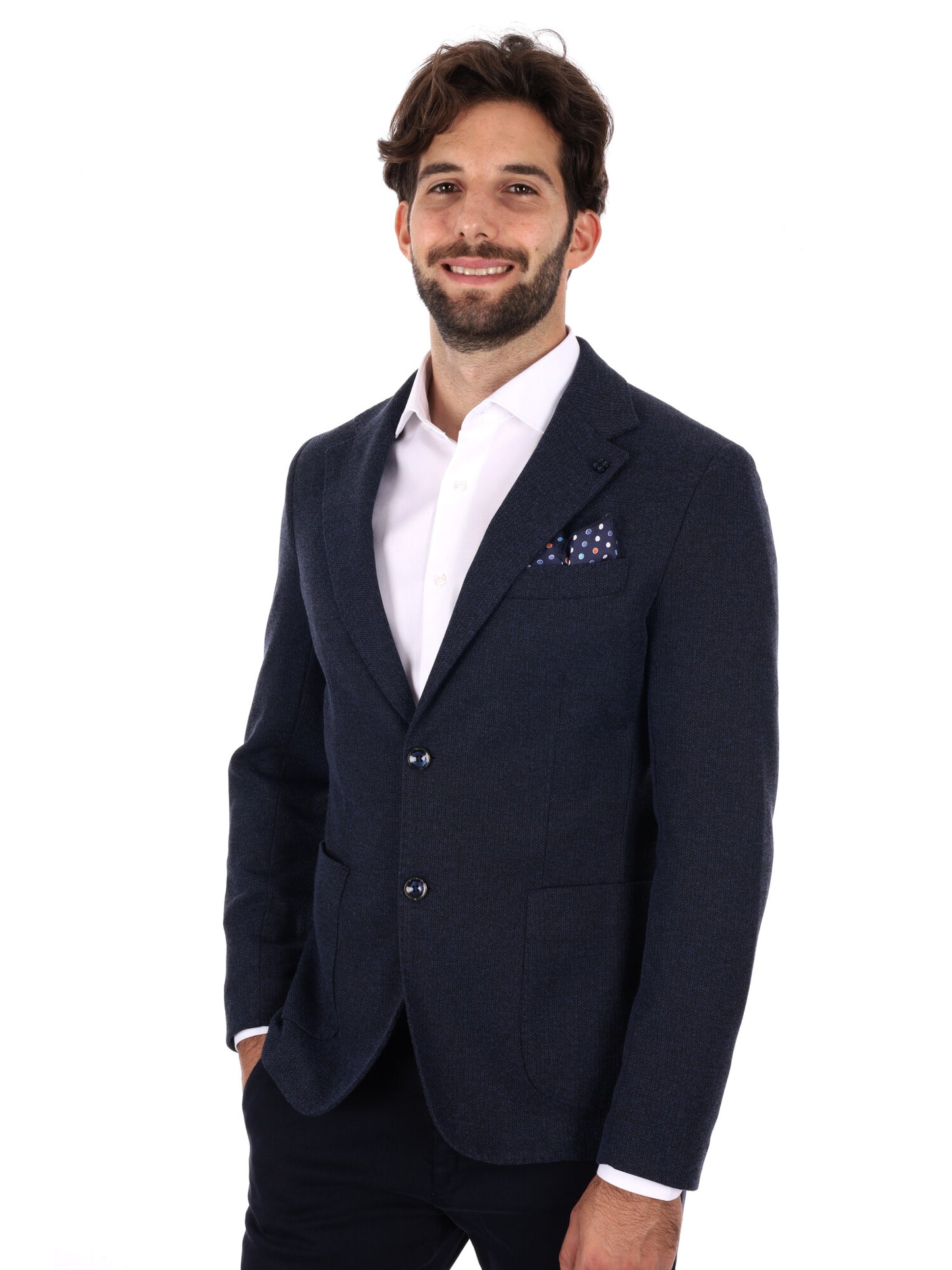 GIACCA MAGLIA FB DA UOMO BLU