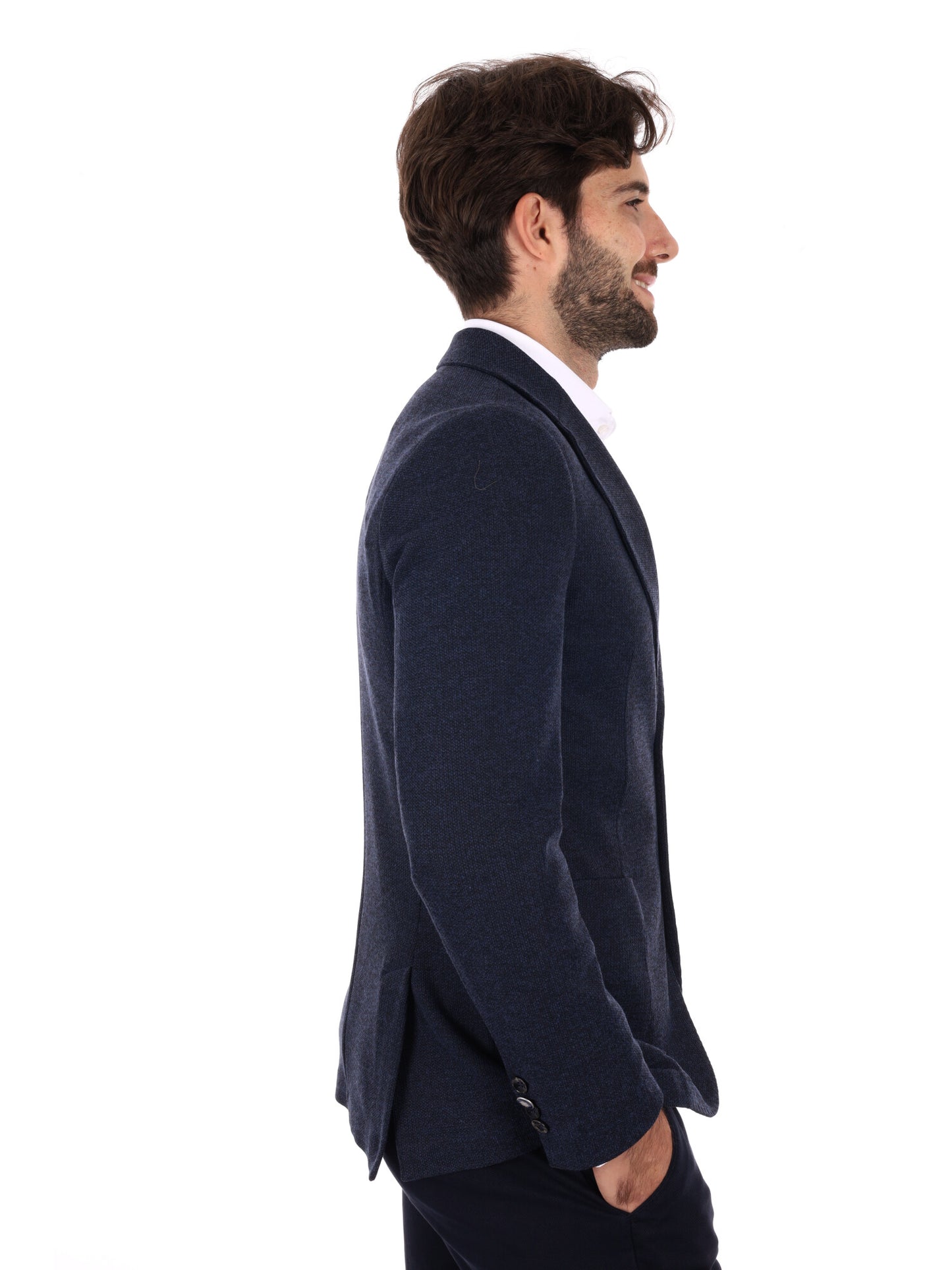 GIACCA MAGLIA FB DA UOMO BLU