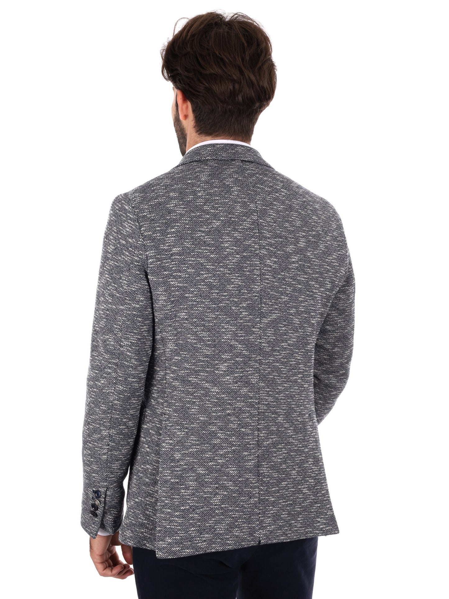 GIACCA MAGLIA MONOPETTO FB DA UOMO BLU