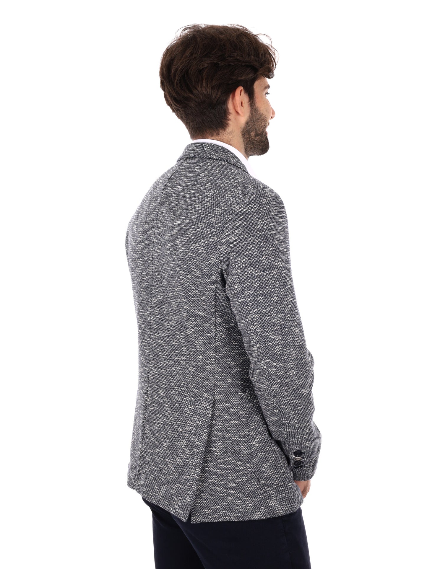 GIACCA MAGLIA MONOPETTO FB DA UOMO BLU