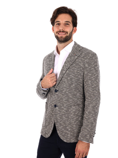 GIACCA MAGLIA MONOPETTO FB DA UOMO CAMMELLO