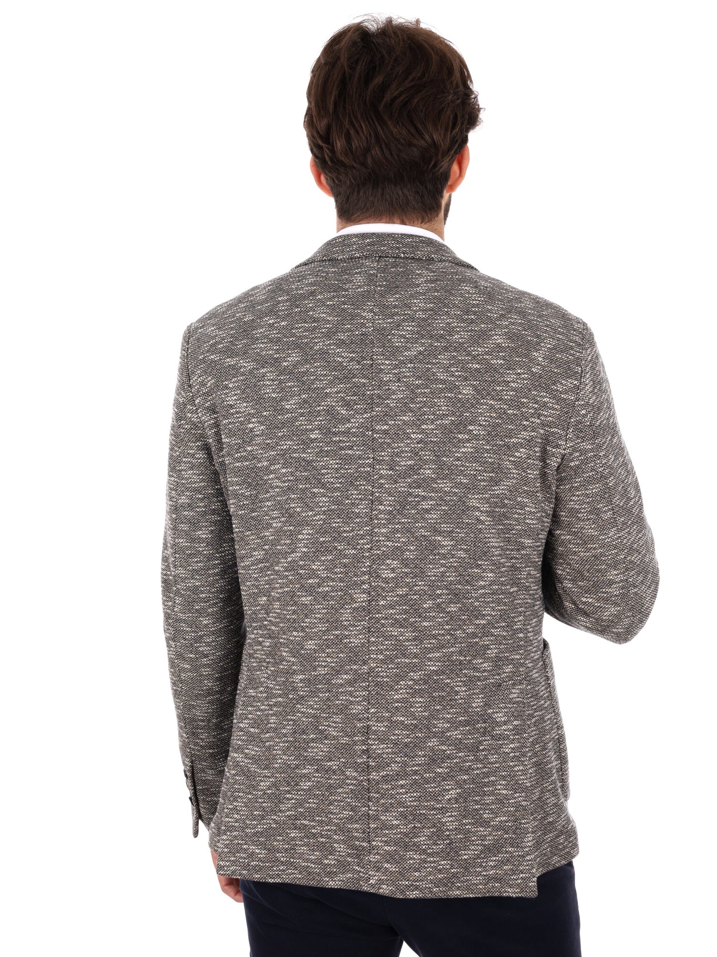 GIACCA MAGLIA MONOPETTO FB DA UOMO CAMMELLO