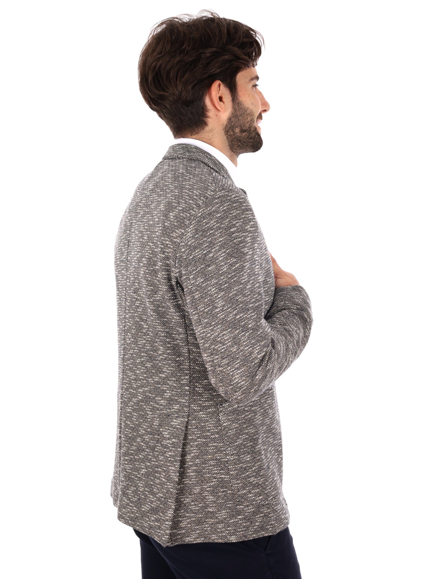 GIACCA MAGLIA MONOPETTO FB DA UOMO CAMMELLO