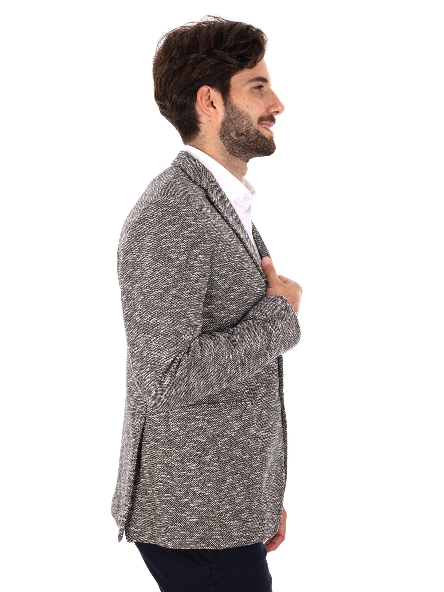 GIACCA MAGLIA MONOPETTO FB DA UOMO CAMMELLO