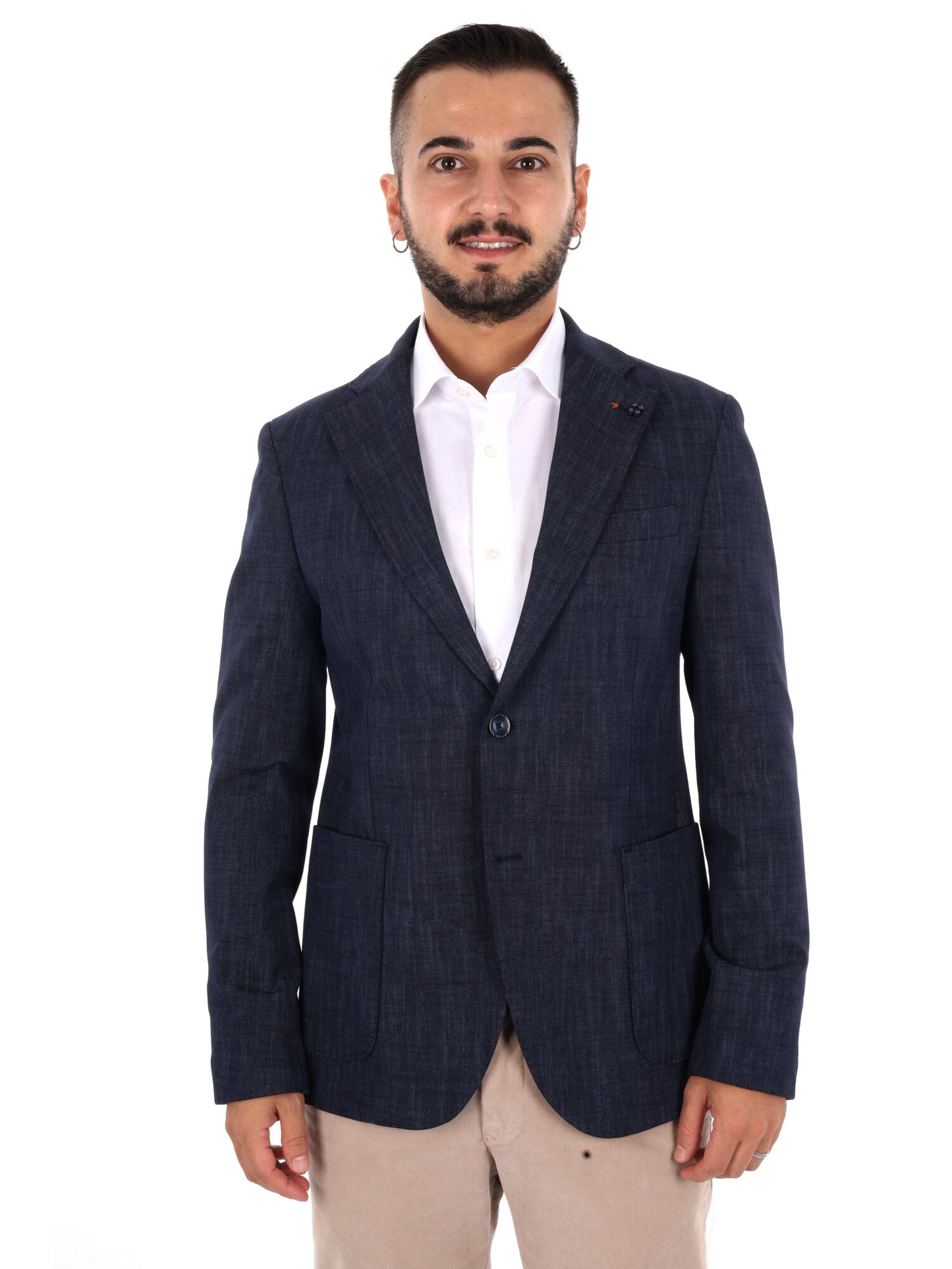 Fb Gts239 0502, giacca da uomo blu