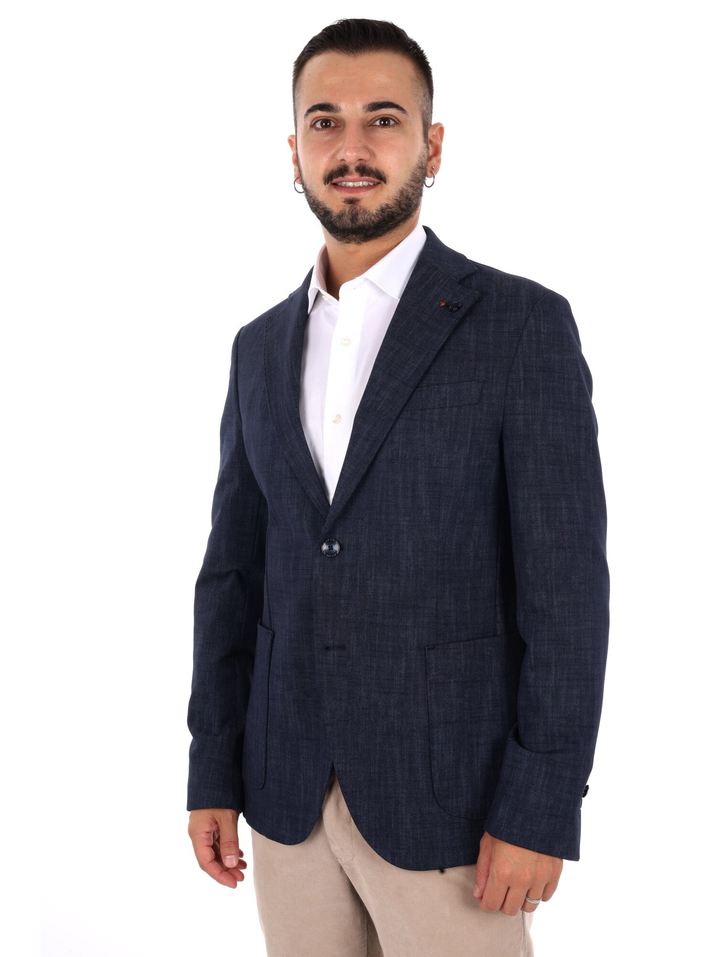 Fb Gts239 0502, giacca da uomo blu