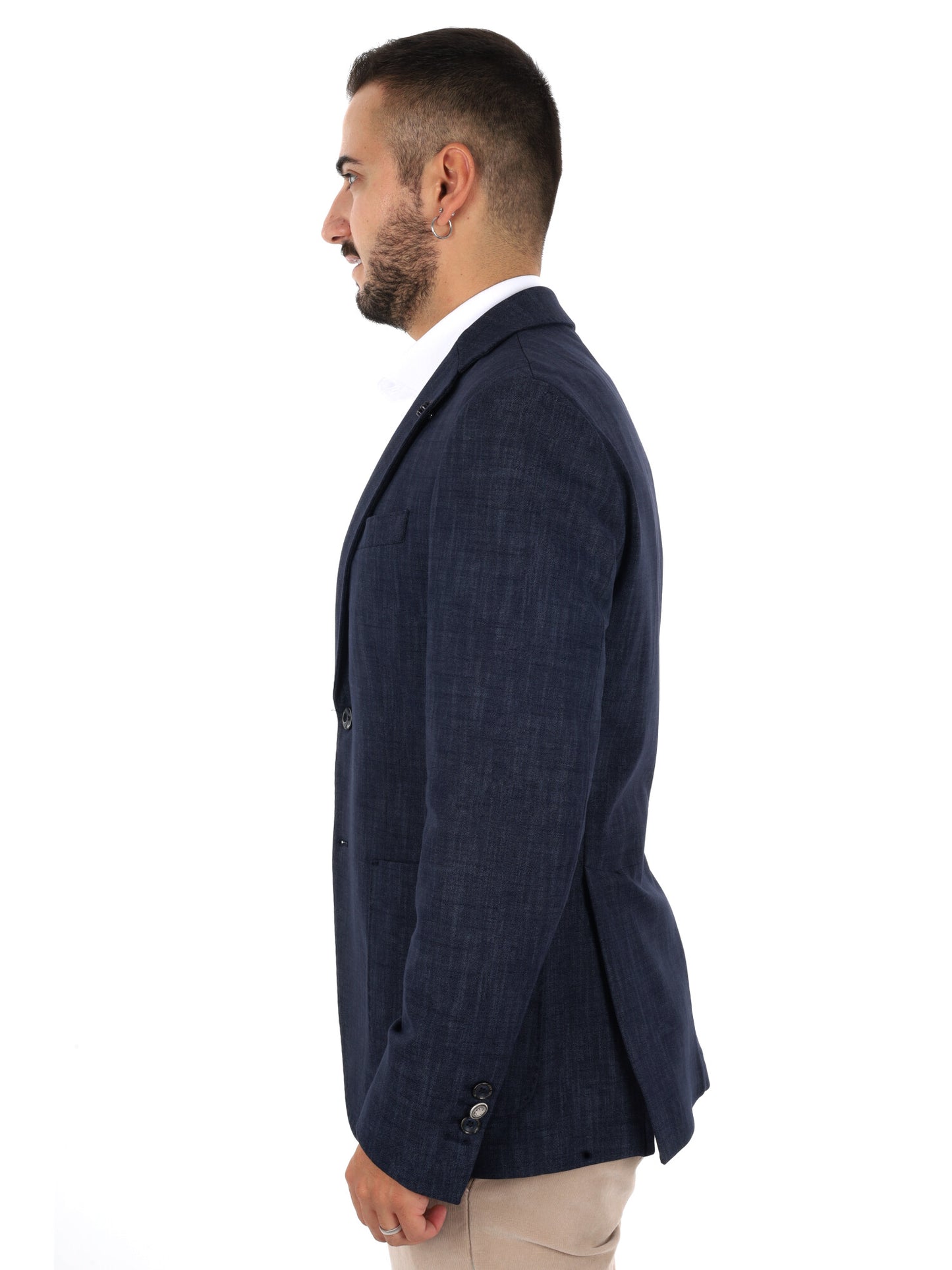 Fb Gts239 0502, giacca da uomo blu