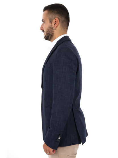 Fb Gts239 0502, giacca da uomo blu