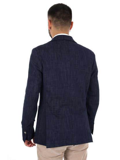 Fb Gts239 0502, giacca da uomo blu