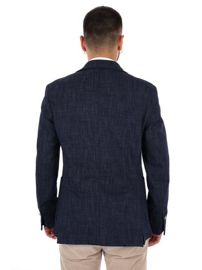 Fb Gts239 0502, giacca da uomo blu