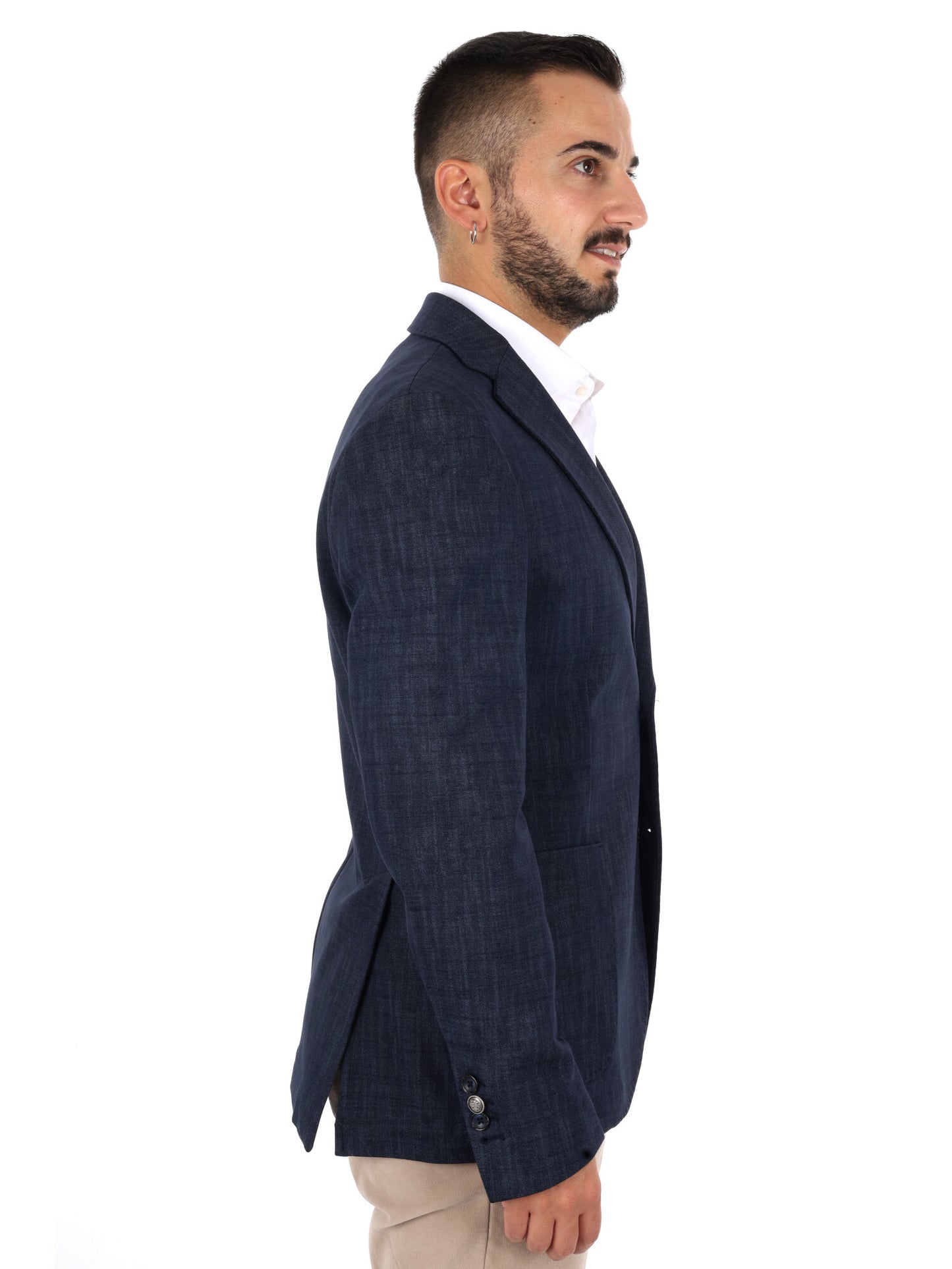 Fb Gts239 0502, giacca da uomo blu