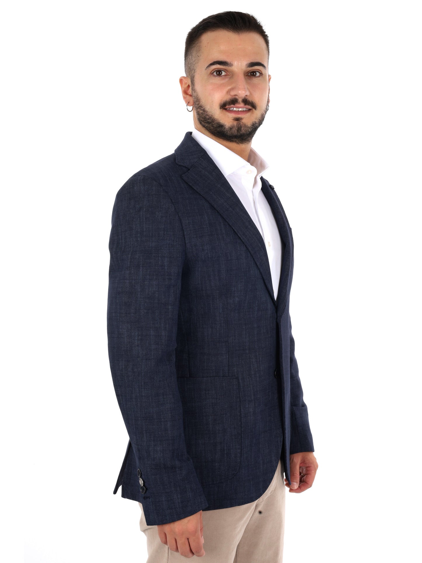 Fb Gts239 0502, giacca da uomo blu