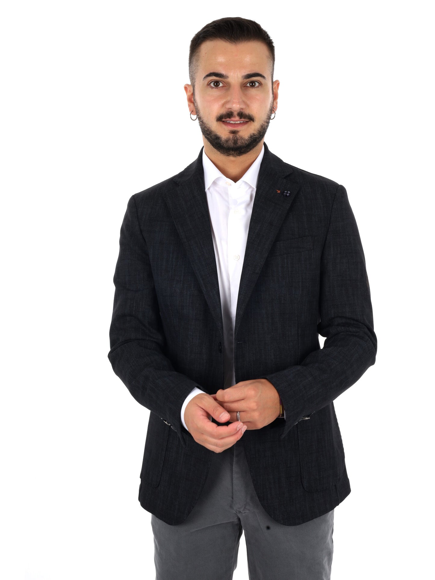 Fb GTS239 0999, giacca da uomo nera