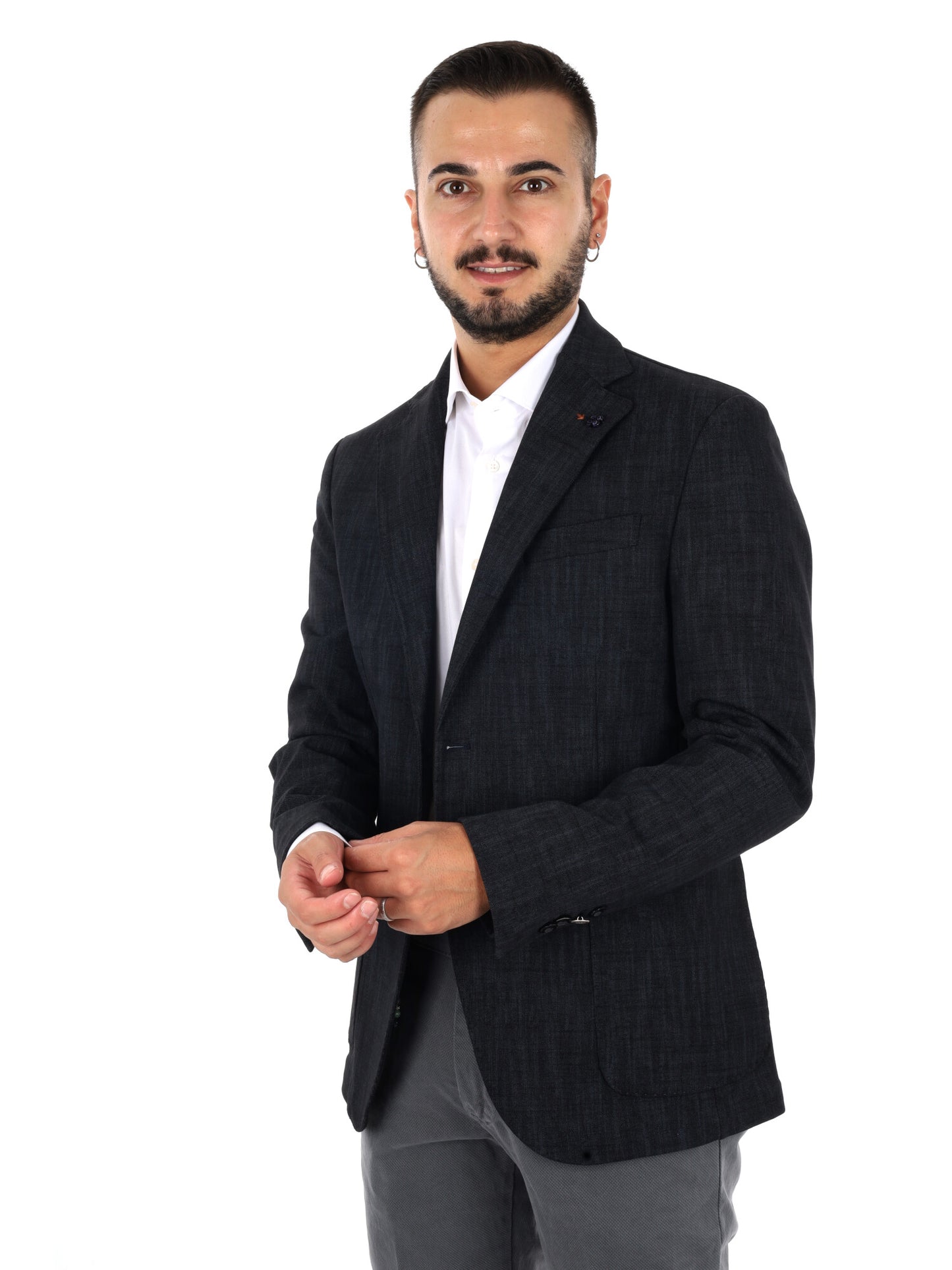 Fb GTS239 0999, giacca da uomo nera