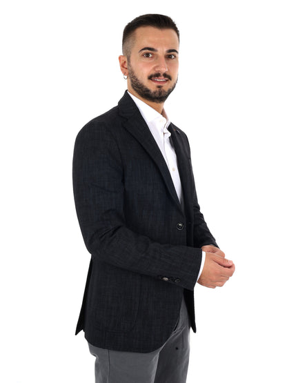 Fb GTS239 0999, giacca da uomo nera