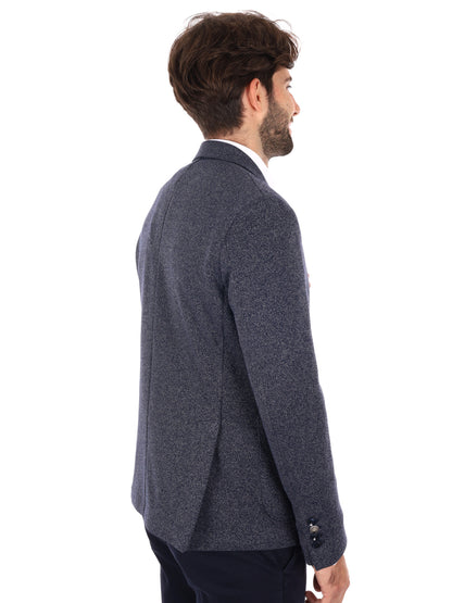 GIACCA MAGLIA FB DA UOMO BLU BIANCO