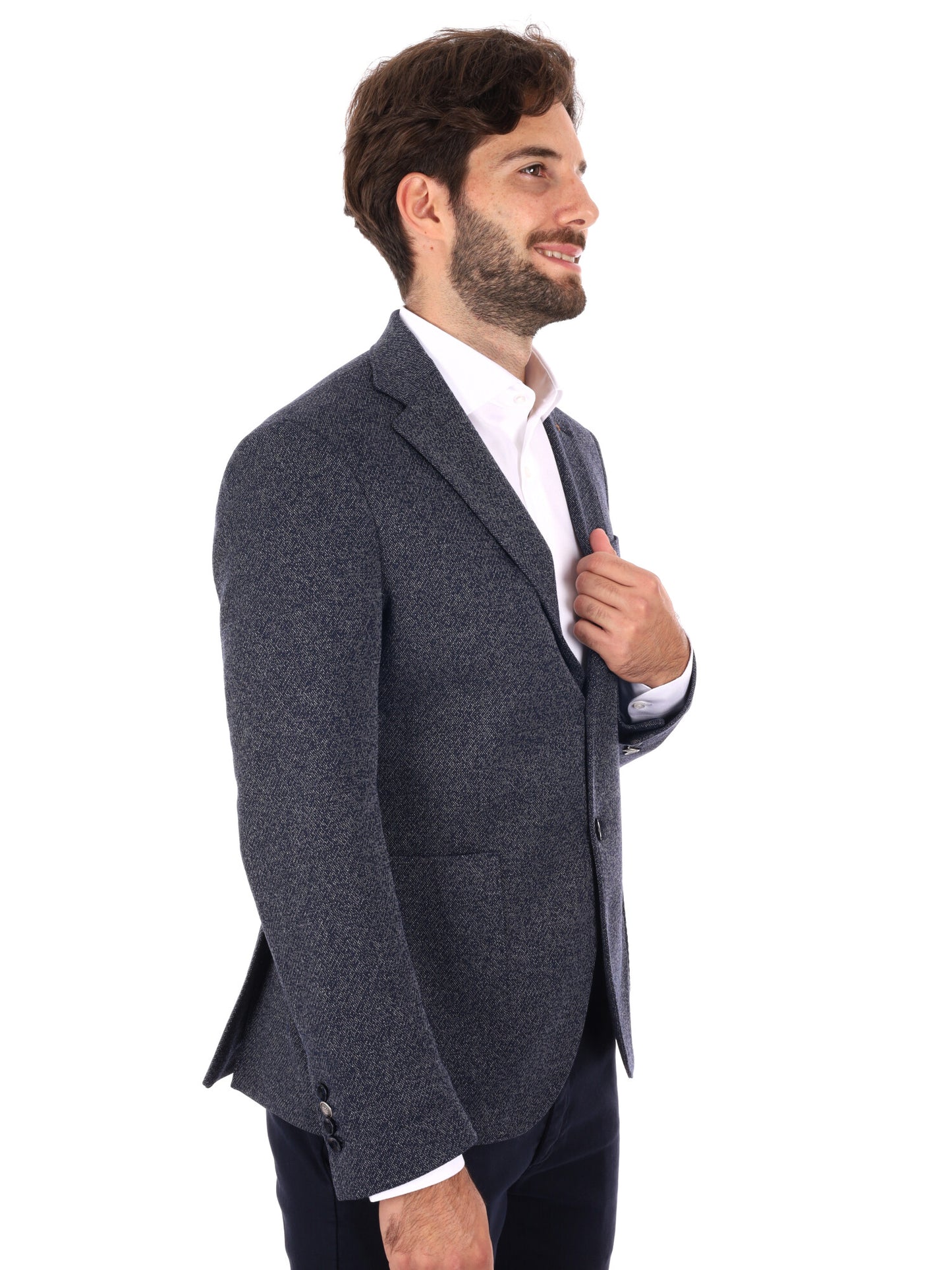 GIACCA MAGLIA FB DA UOMO BLU BIANCO