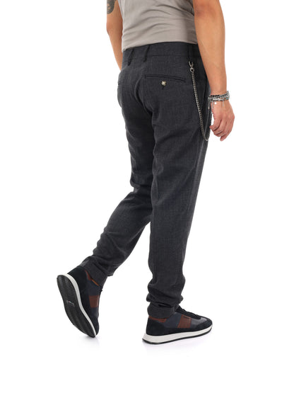 Fb Gts329 10, pantalone da uomo grigio