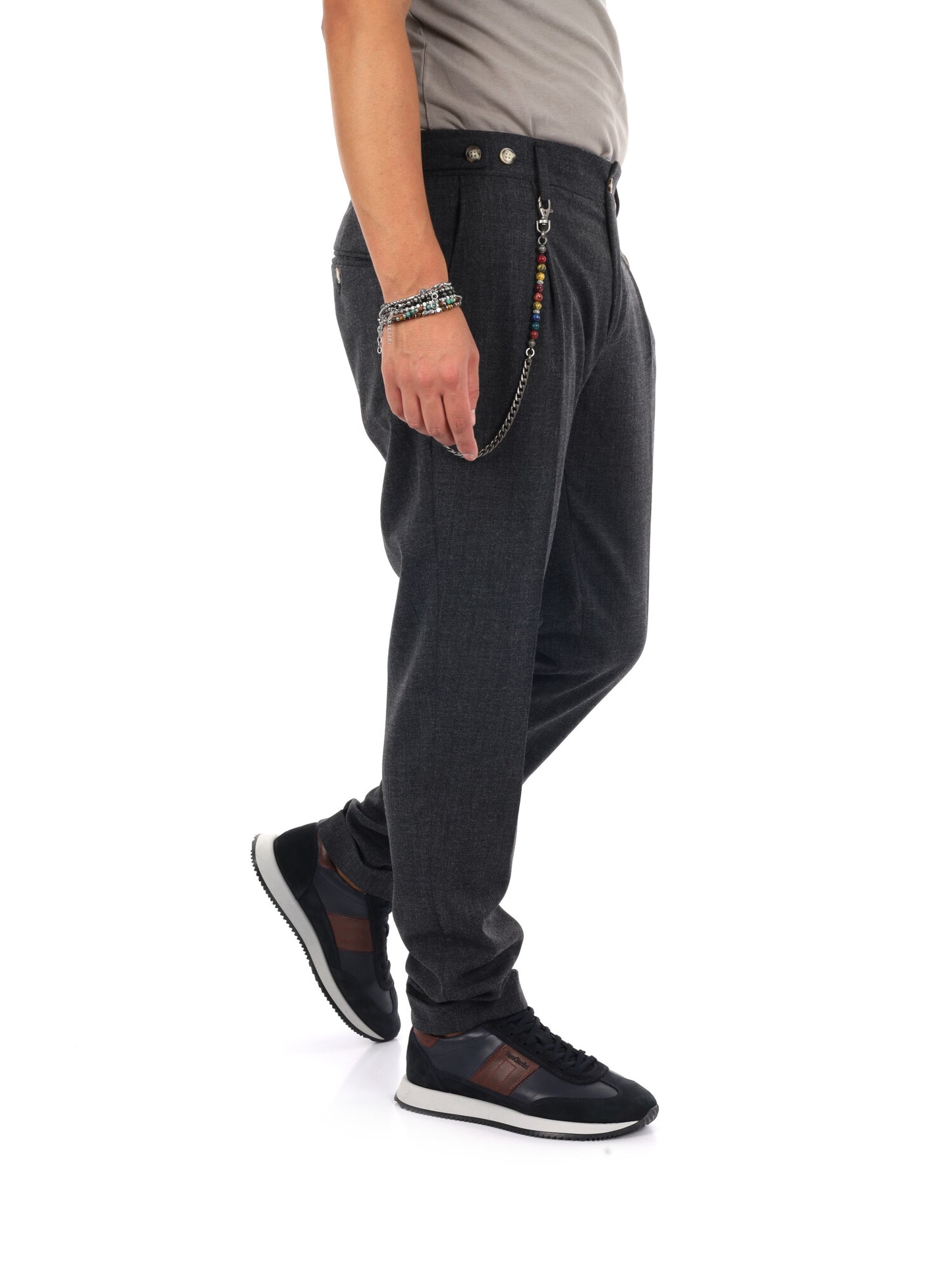 Fb Gts329 10, pantalone da uomo grigio