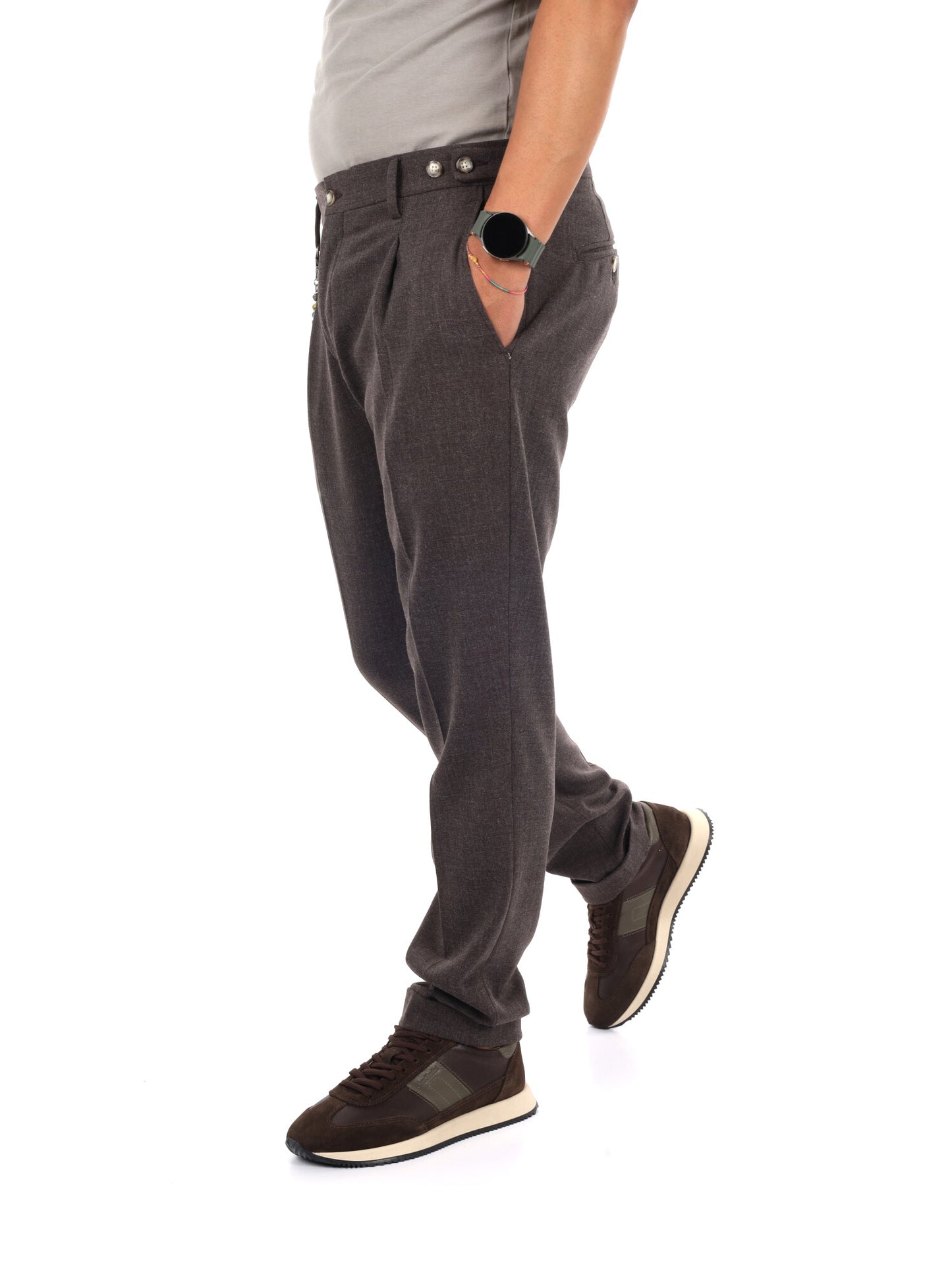 Fb Gts329, pantalone da uomo marrone
