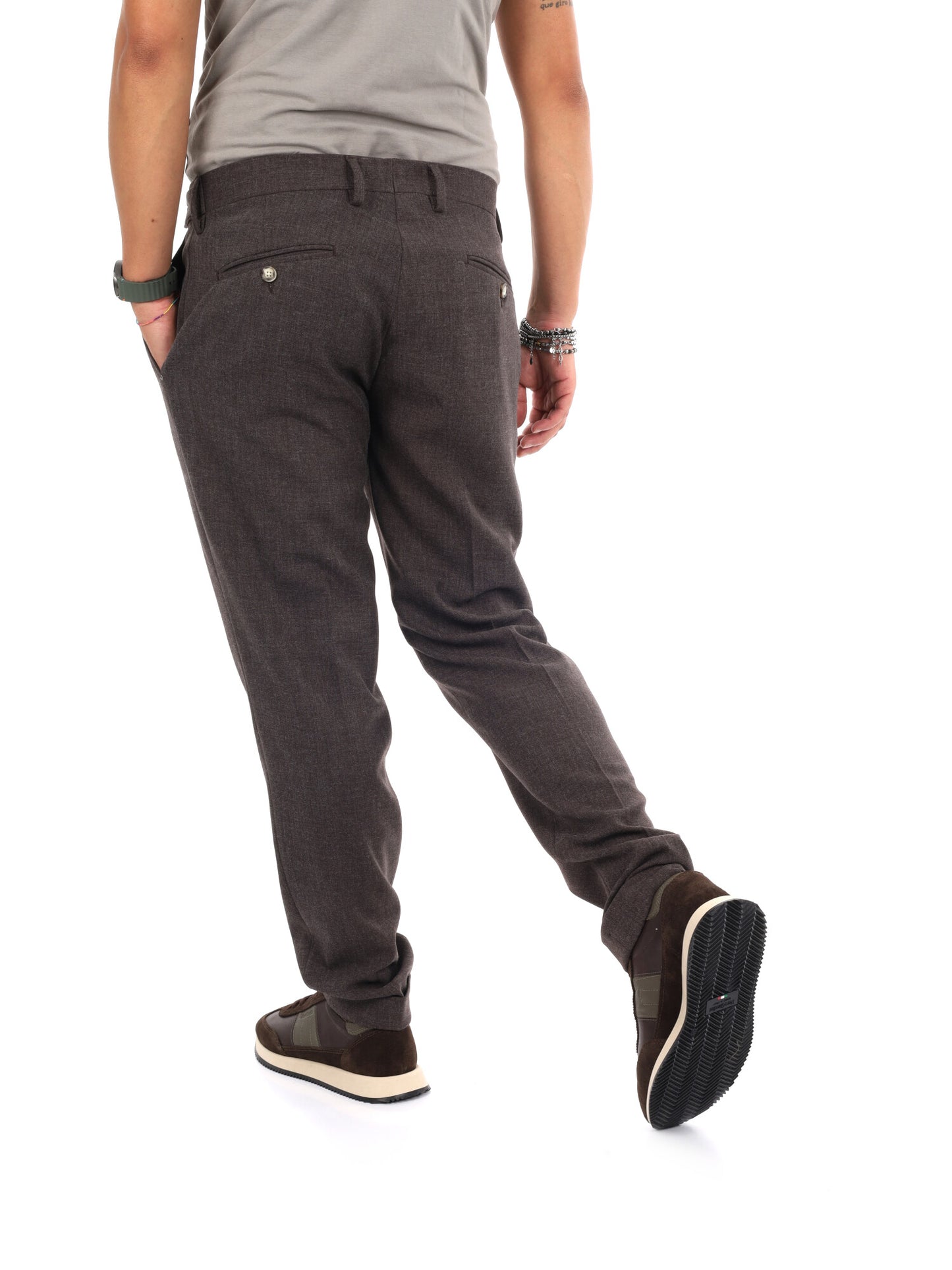Fb Gts329, pantalone da uomo marrone