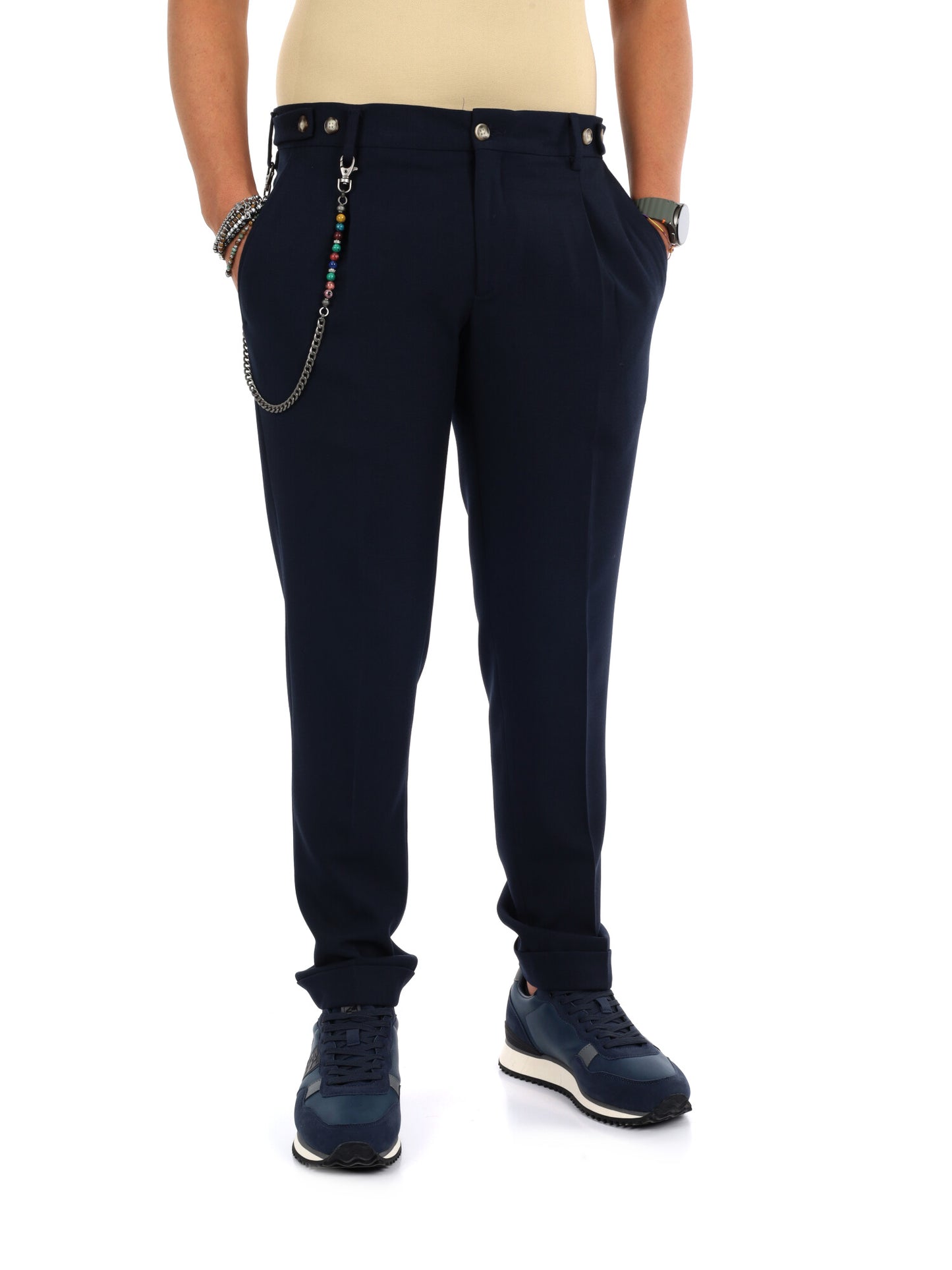 Fb GTS329 4, pantalone da uomo blu