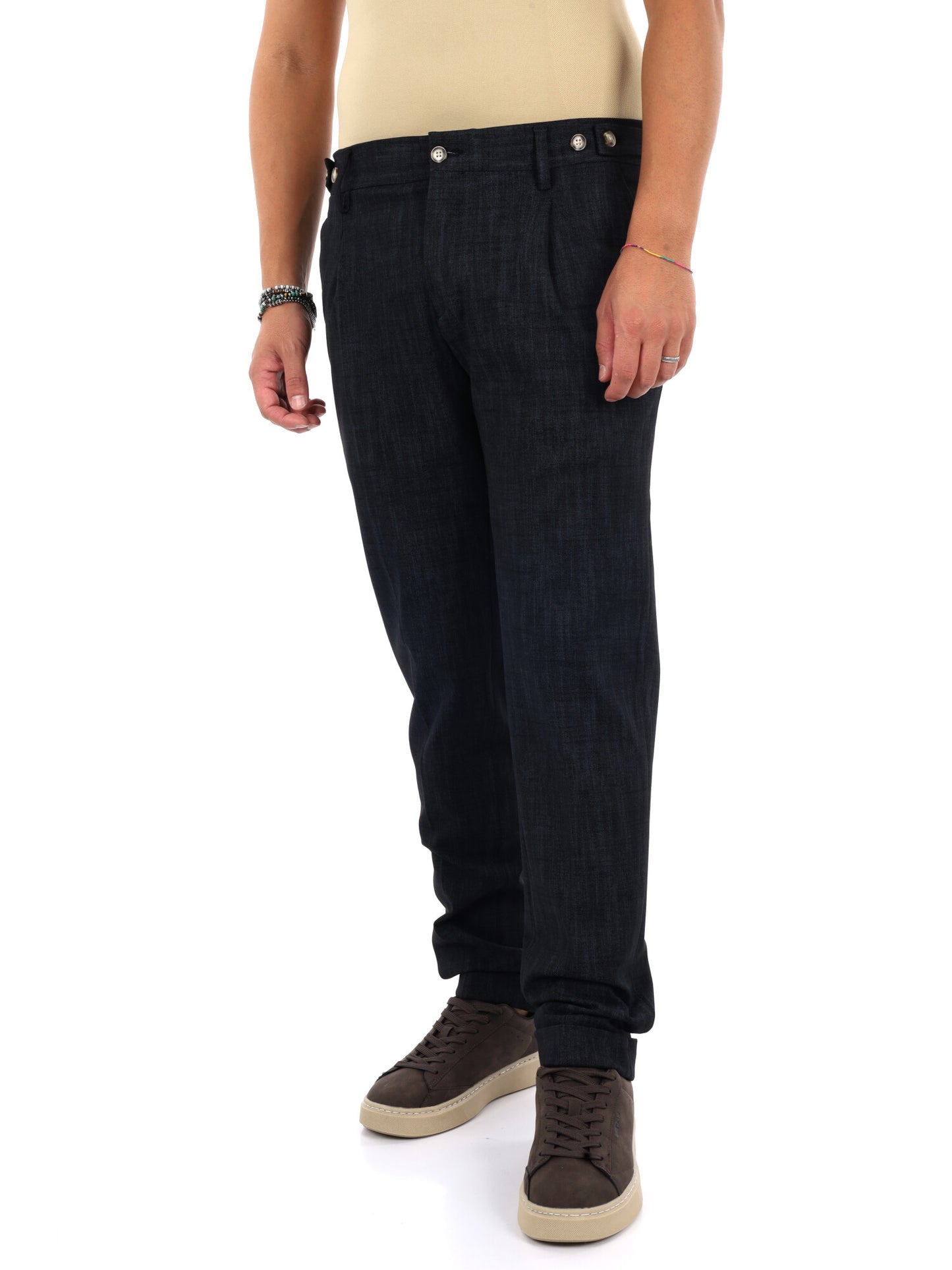 Fb Gts339 0999, pantalone da uomo nero