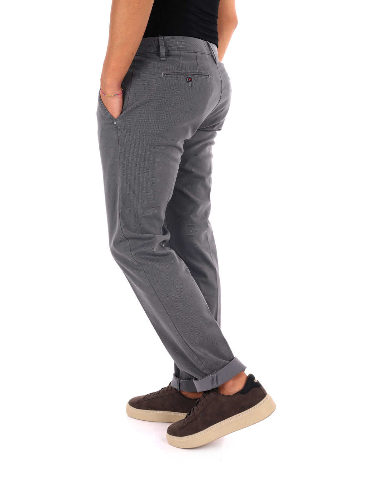 Fb Gts391, pantalone da uomo grigio
