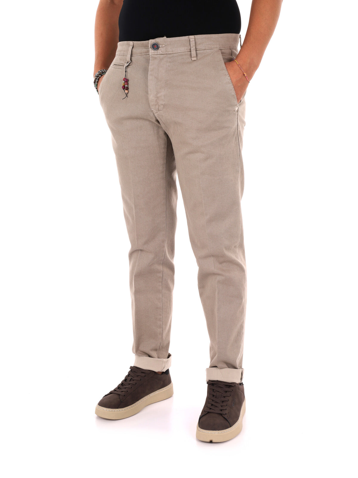 Fb GTS391 Spago, pantalone da uomo beige