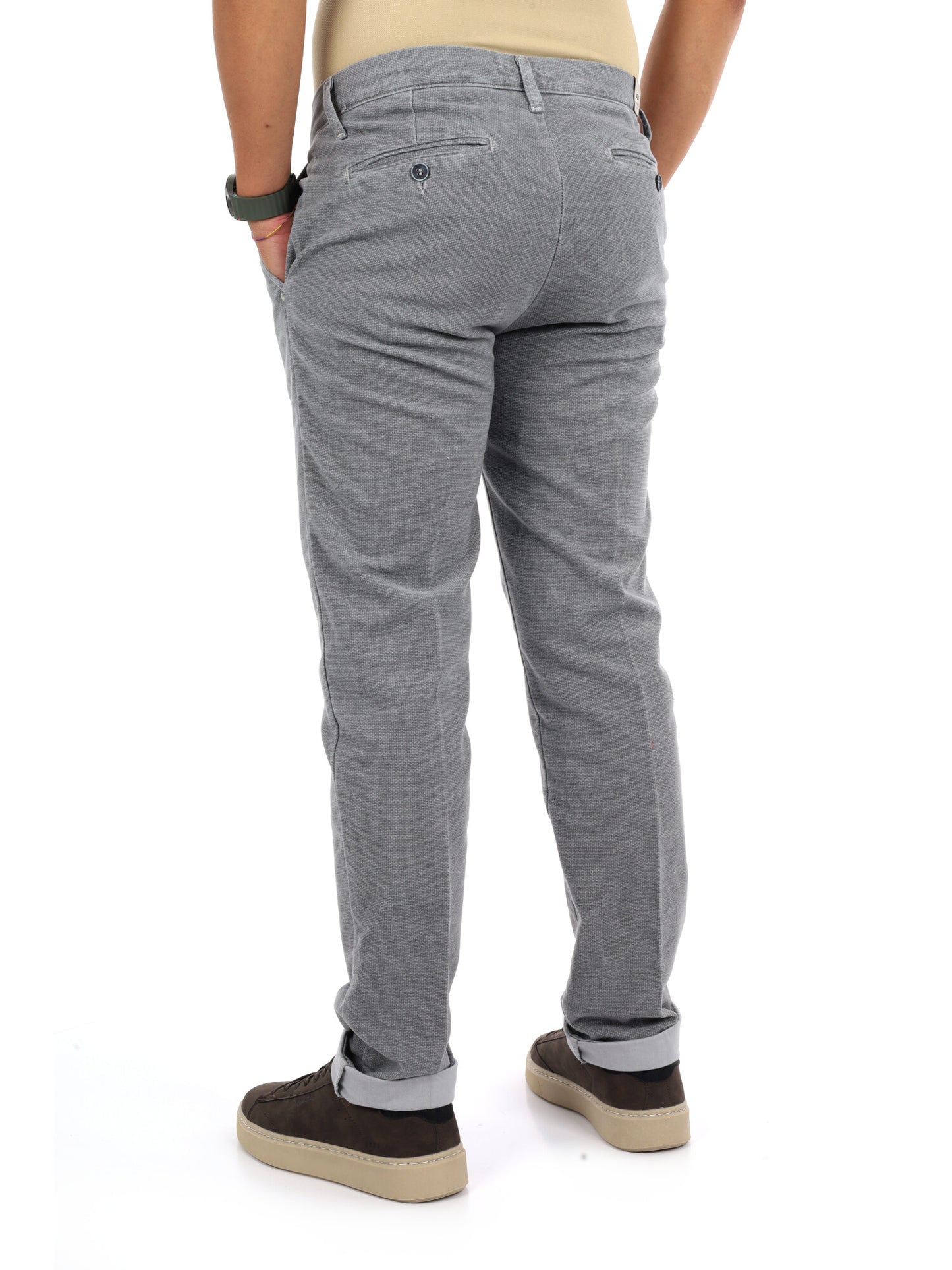 Fb Gts398 Perla, pantalone da uomo metallico