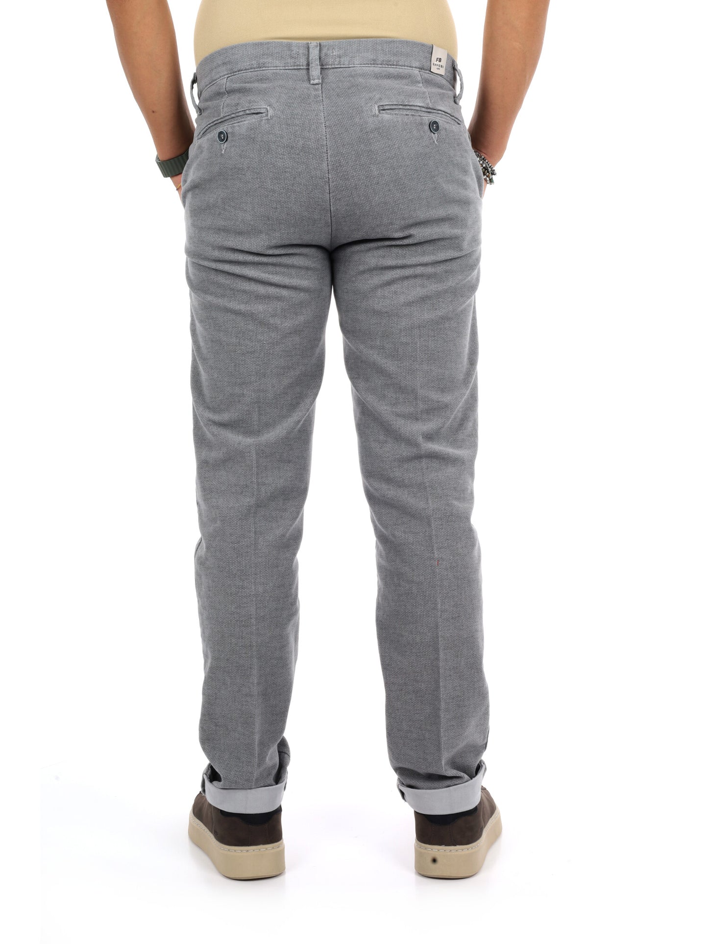 Fb Gts398 Perla, pantalone da uomo metallico